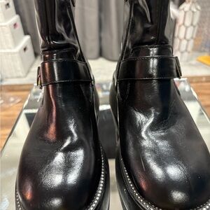 Steve Madden Black Combat Boots